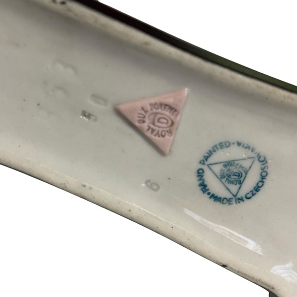 1950’s Royal Dux Porcelain Cat by Modernist Jaroslav Jezek 7” - Picture 8 of 14